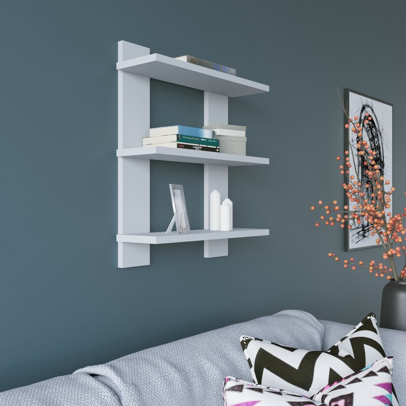 White 3 Piece Tiered Shelf Great for Bedroom, Bathroom, Entryway Perfect for Organize
