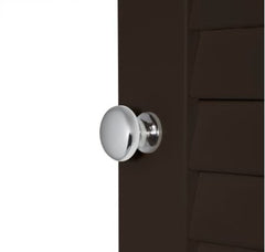 2-Door Wall Cabinet - Brown - Espresso Finish Two Cabinet Doors Open To Reveal Shelving for your Bathroom Essentials