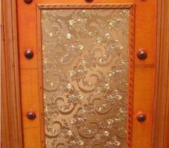 Room Divider Screen 4-panel Wooden Frame Ideal Way to Add Distinctive Style to your Home, this Unique Gold and Orange Finished Divider Will Lend