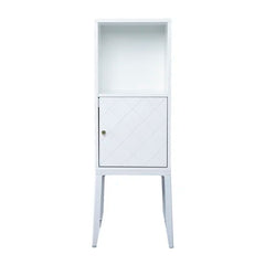 White 41.5'' Tall 1 - Door Accent Cabinet Adding Modern Style And Texture To Your Room