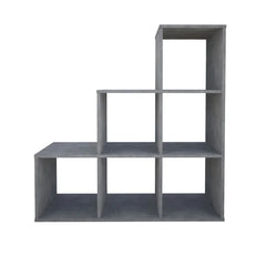 Concrete 42.1'' H x 40.8'' W Step Bookcase Сubic Bookcase is Functional