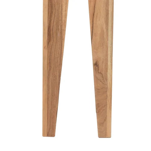 45.5'' Tall Solid Wood Nesting Tables Hairpin Design Built from Rich Acacia Wood
