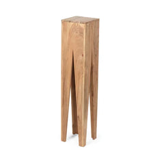 45.5'' Tall Solid Wood Nesting Tables Hairpin Design Built from Rich Acacia Wood