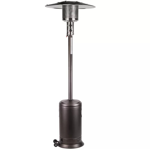 Mocha 48,000 BTU Propane Standing Patio Heater Variable-Heat Control Knob