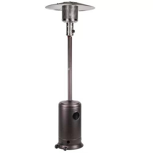 Mocha 48,000 BTU Propane Standing Patio Heater Variable-Heat Control Knob