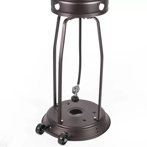 Mocha 48,000 BTU Propane Standing Patio Heater Variable-Heat Control Knob