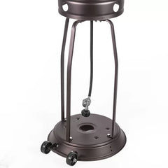 Mocha 48,000 BTU Propane Standing Patio Heater Variable-Heat Control Knob