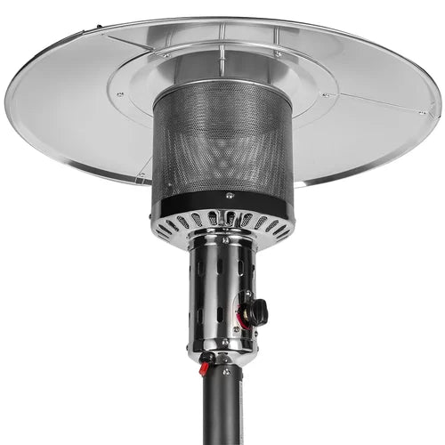 Mocha 48,000 BTU Propane Standing Patio Heater Variable-Heat Control Knob
