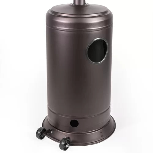 Mocha 48,000 BTU Propane Standing Patio Heater Variable-Heat Control Knob