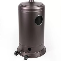Mocha 48,000 BTU Propane Standing Patio Heater Variable-Heat Control Knob