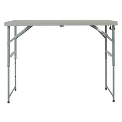 48'' Plastic Rectangular Folding Table Indoor Aesthetically Design