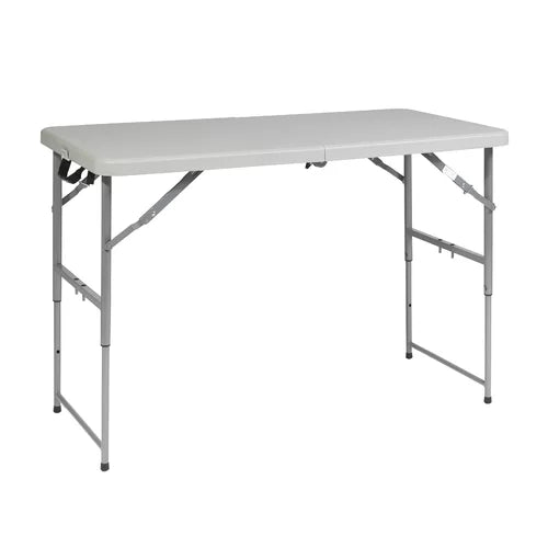48'' Plastic Rectangular Folding Table Indoor Aesthetically Design