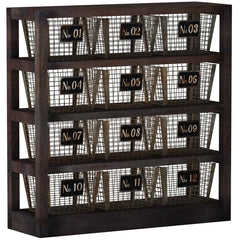 48'' Tall Metal 12 - Drawer Solid Wood Accent Chest