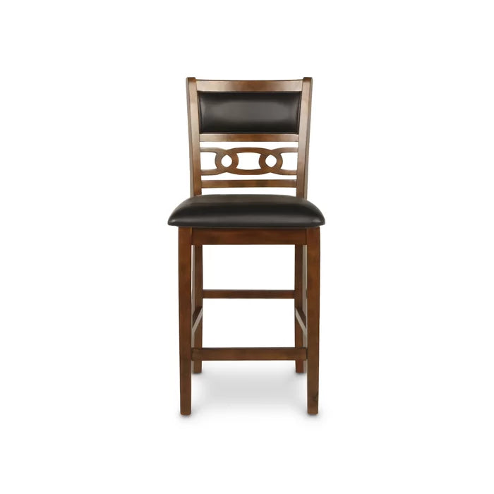 Light Gray Applegate 5 Piece Rubberwood Solid Wood Dining Set
