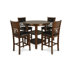Light Gray Applegate 5 Piece Rubberwood Solid Wood Dining Set