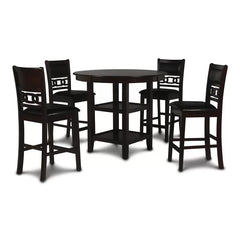 Ebony 36.25" H x 42.25" L x 42.25" W Ebony 4 Person Dining Set Design