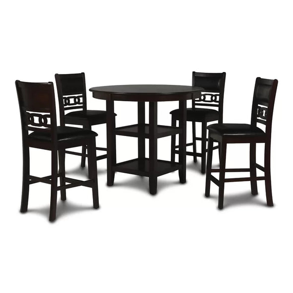 Ebony 36.25" H x 42.25" L x 42.25" W Ebony 4 Person Dining Set Design