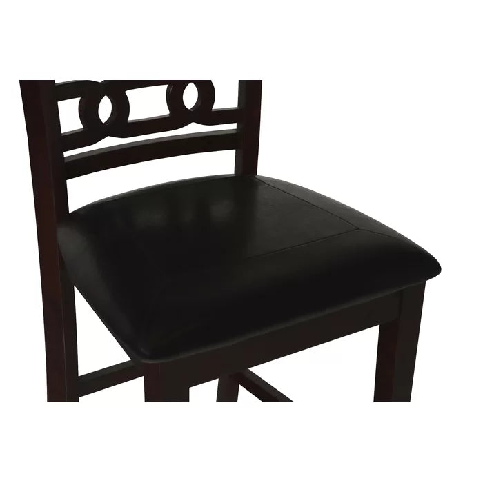 Ebony 36.25" H x 42.25" L x 42.25" W Ebony 4 Person Dining Set Design