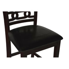 Ebony 36.25" H x 42.25" L x 42.25" W Ebony 4 Person Dining Set Design