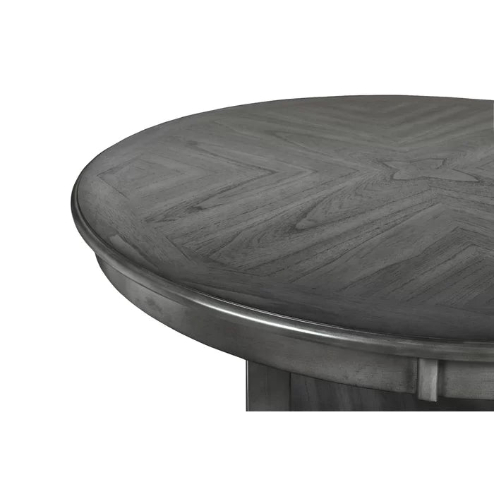 Gray 36.25" H x 42.25" L x 42.25" W Gray 4 Person Dining Set Indoor Design