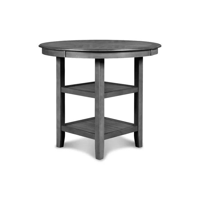 Gray 36.25" H x 42.25" L x 42.25" W Gray 4 Person Dining Set Indoor Design