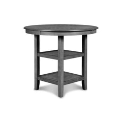 Gray 36.25" H x 42.25" L x 42.25" W Gray 4 Person Dining Set Indoor Design