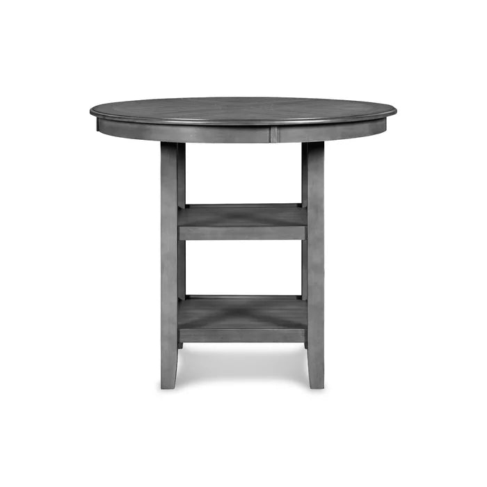 Gray 36.25" H x 42.25" L x 42.25" W Gray 4 Person Dining Set Indoor Design