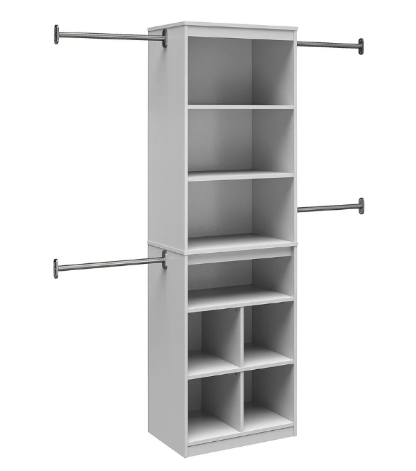 SystemBuild White Closet Organizer