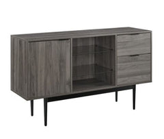 52-inch Modern Sideboard - Slate Grey Addition To your Kitchen or Dining Room. Equally Useful and Stylish As A TV Console