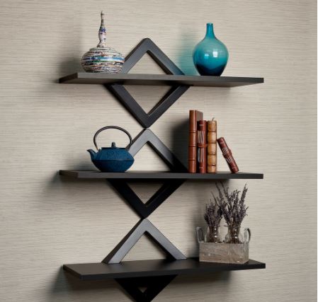 3-level Shelving Three Shelves Suspended Vertically in A Stylish Design Shelves Are A Charming Way to Store and Display Memorabilia and Decor Items