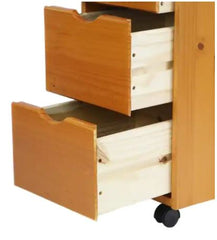 Solid Wood 6 plus 2 Drawer Roll Cart Keep Craft and Scrapbooking Supplies Organized, Neat and Ready for Use Inside this Rolling Storage Cart
