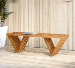 Light Brown Corralitos Eco-Friendly Wooden Picnic Bench
