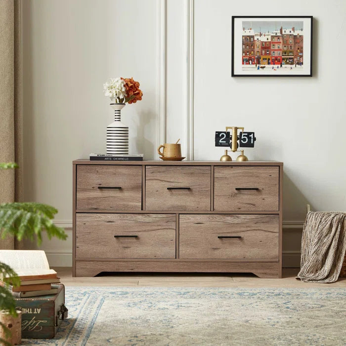 Archaize wooden 5 Drawer 39.3'' W Standard Dresser Offer Plenty Storage Space