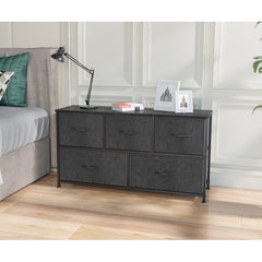 5 Drawer 39.4'' W Dresser 4 Adjustable Feet that Prevent Scratches to your Floor Provides Additional Storage Space in your Living Room or Bedroom