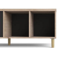 5 Legs Coffee Table with Storage Four Open Shelves Great for Storing