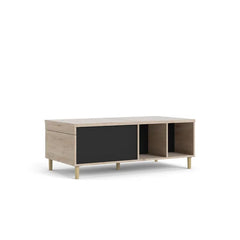 5 Legs Coffee Table with Storage Four Open Shelves Great for Storing
