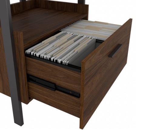 1 Drawer Lateral File Cabinet Smooth, Full-Extension Ball-Bearing Slides Upper Storage Space Keeps Favorites