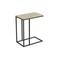Chesser End Table  Crafted of solid and manufactured wood in a stylish woodgrain finish for a reclaimed look, the tabletop strikes a