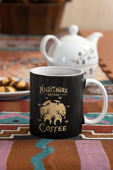 Nightmare Before Coffee Mug, Halloween Coffee Mug, Halloween Mug, Scary Coffee Mug, Scary Gift, Spooky Mug, Spooky Gift Mug