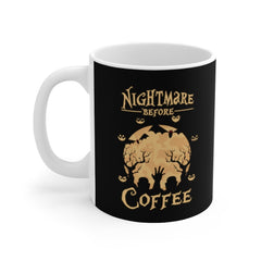 Nightmare Before Coffee Mug, Halloween Coffee Mug, Halloween Mug, Scary Coffee Mug, Scary Gift, Spooky Mug, Spooky Gift Mug