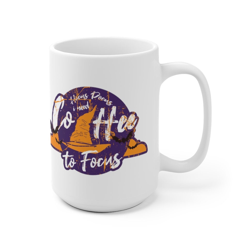 Hocus Pocus I Need Coffee To Focus, Fall Mugs, Halloween Mug, Funny Coffee Mug, Hocus Pocus Mug, Halloween Gift, Halloween Decor