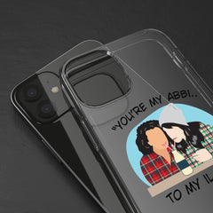 You're the Abbi to my Ilana - You're the Ilana to my Abbi - Broad City TV Show - Best Friends - Color Accent Phone case - Clear case