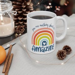 Personalised You are nothing short of amazing... pastel rainbow Quote Mug - Coffee Mug - Gift Mug - Cup Mug 11oz