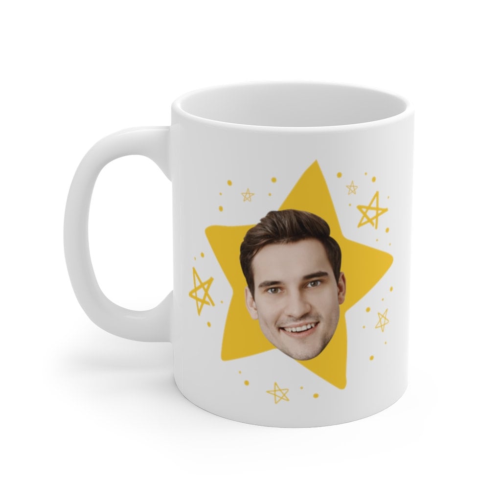 The Office Tv Show, The Office Tv Show Gifts, Office Star Mug, The Office Face Mug, The Office Mug, The Office Star Face,  Ceramic Mug