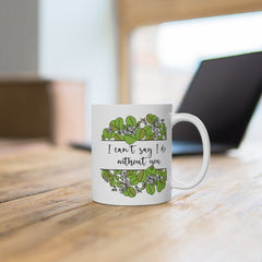 Personalised Will you be my Bridesmaid Mug with Greenery Eucalyptus Botanical Detail - Tea Mug - Coffee Mug - Bridesmaid Proposal Mug