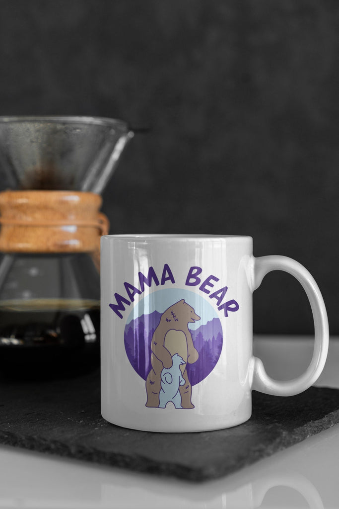 Mama Bear mug, Mama Bear, Mammy mug, Gift for Mum, Baby shower gift, Baby Shower, Baby shower gifts, Mothers day White Ceramic Mug