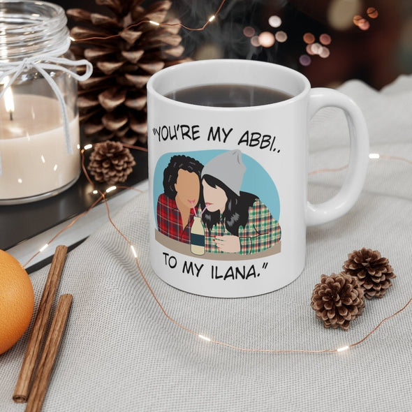 You're the Abbi to my Ilana - You're the Ilana to my Abbi - Broad City TV Show - Best Friends - Color Accent  Mug 11oz