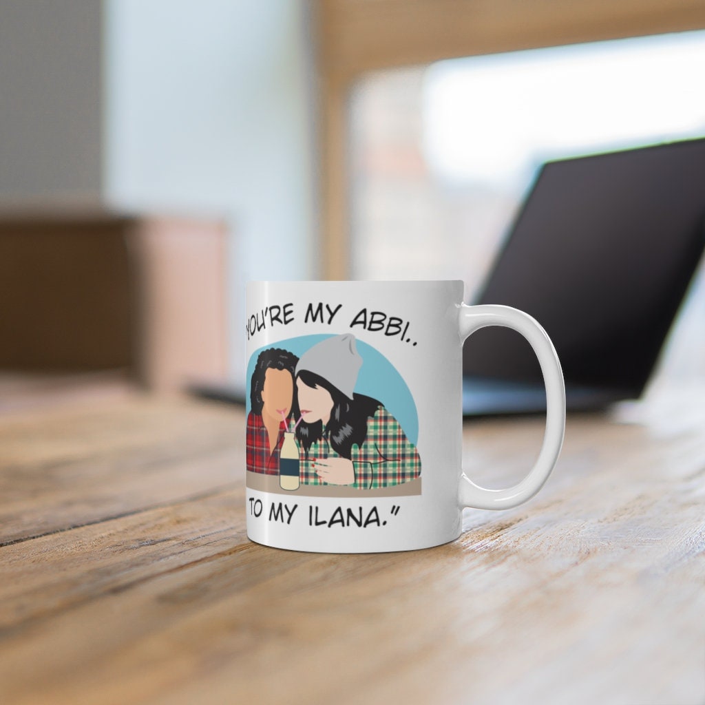 You're the Abbi to my Ilana - You're the Ilana to my Abbi - Broad City TV Show - Best Friends - Color Accent  Mug 11oz
