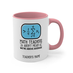 Math Teacher Travel Cup - Funny Teacher Appreciation Gift - Smooth Printed Design 11oz Accent Mug