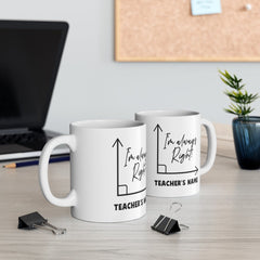 Math Teacher Gift Personalized - Funny Teacher Mug - End of Year Teacher Appreciation  - Ceramic Coffee Cup - Dishwasher Safe Mug 11oz